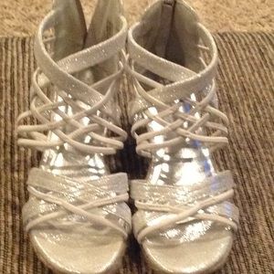 Silver sandals